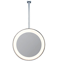 Ceiling-Mounted Round LED Mirror